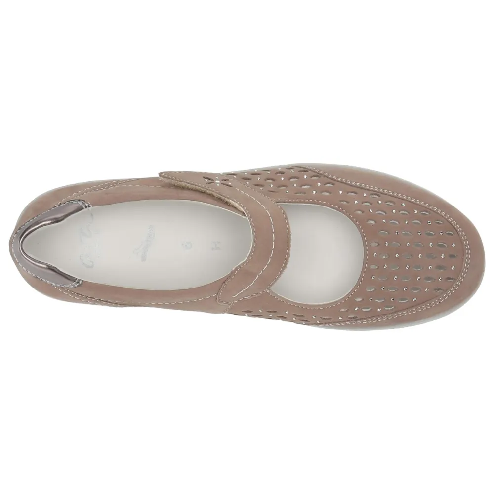 Ara Manning Taupe Nubuck Mary Jane (Women's)
