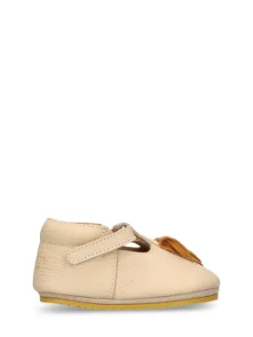 Donsje   Banana leather pre-walker shoes 