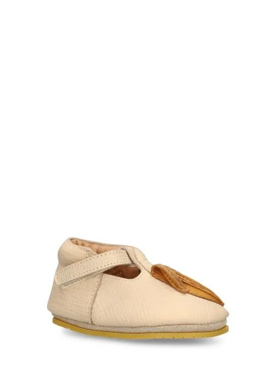 Donsje   Banana leather pre-walker shoes 