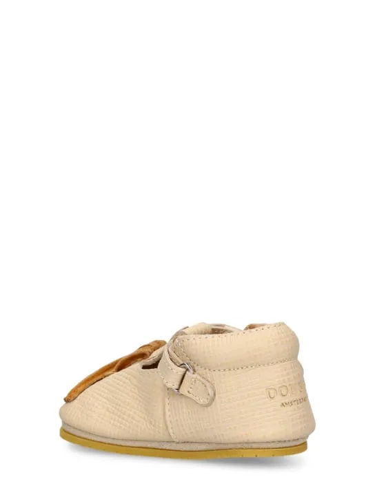 Donsje   Banana leather pre-walker shoes 