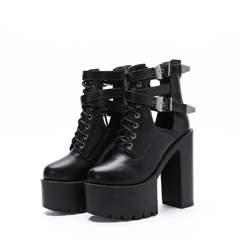 High Heels Strap Platform Shoes AD11419