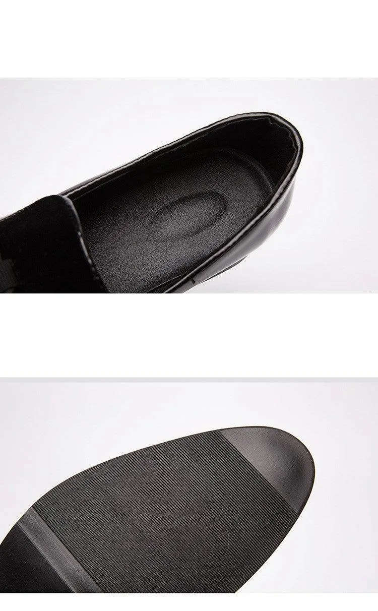 Large Size British Single Leather Shoes