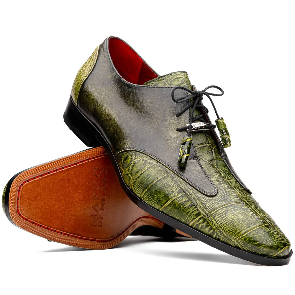 Marco Di Milano Anzio Alligator and Leather Green