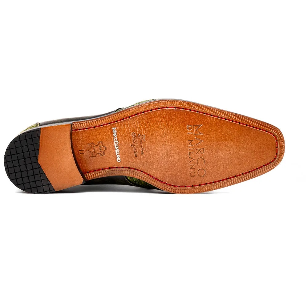 Marco Di Milano Anzio Alligator and Leather Green