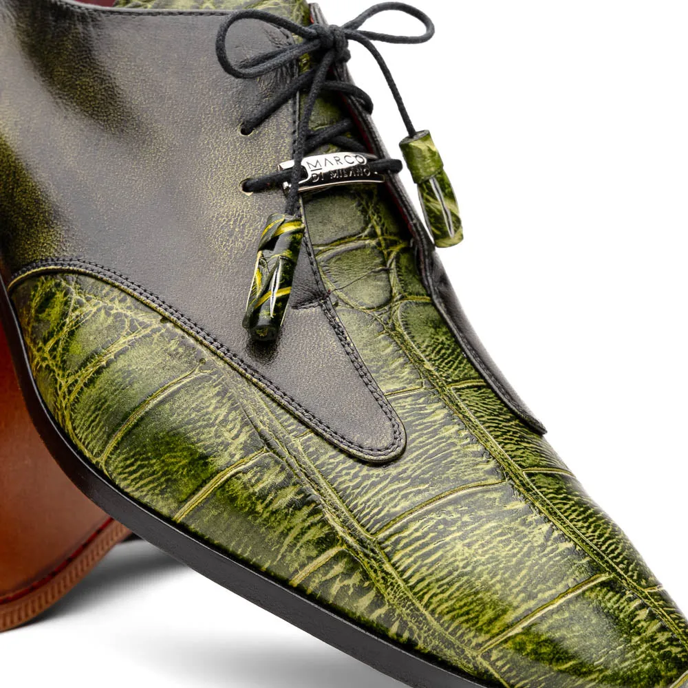Marco Di Milano Anzio Alligator and Leather Green