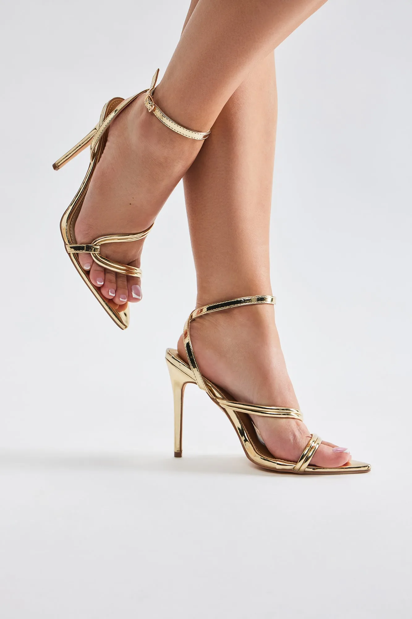 Play To Win Heeled Sandals - Gold