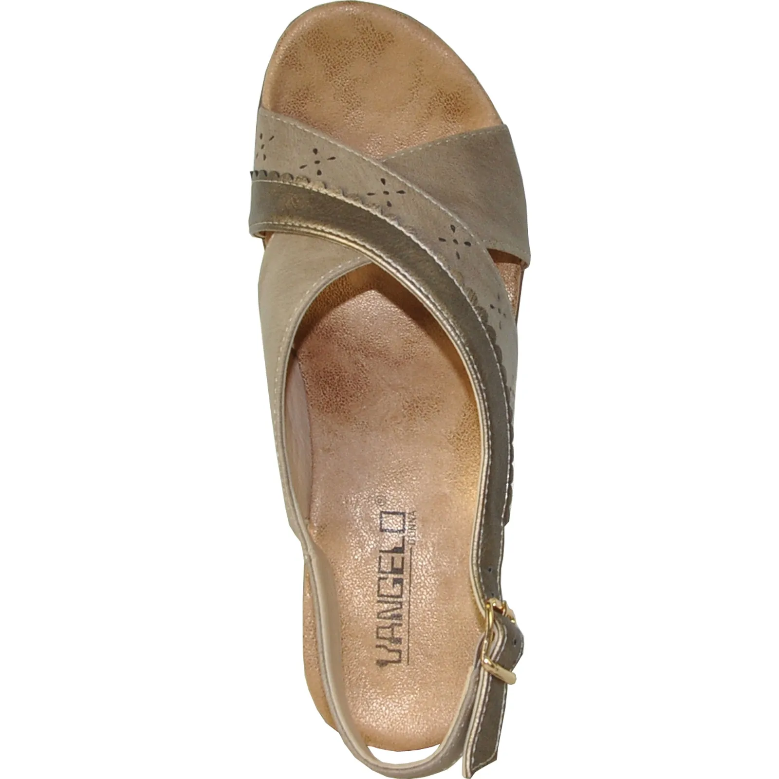 VANGELO Women Sandal PARKER Wedge Sandal Taupe